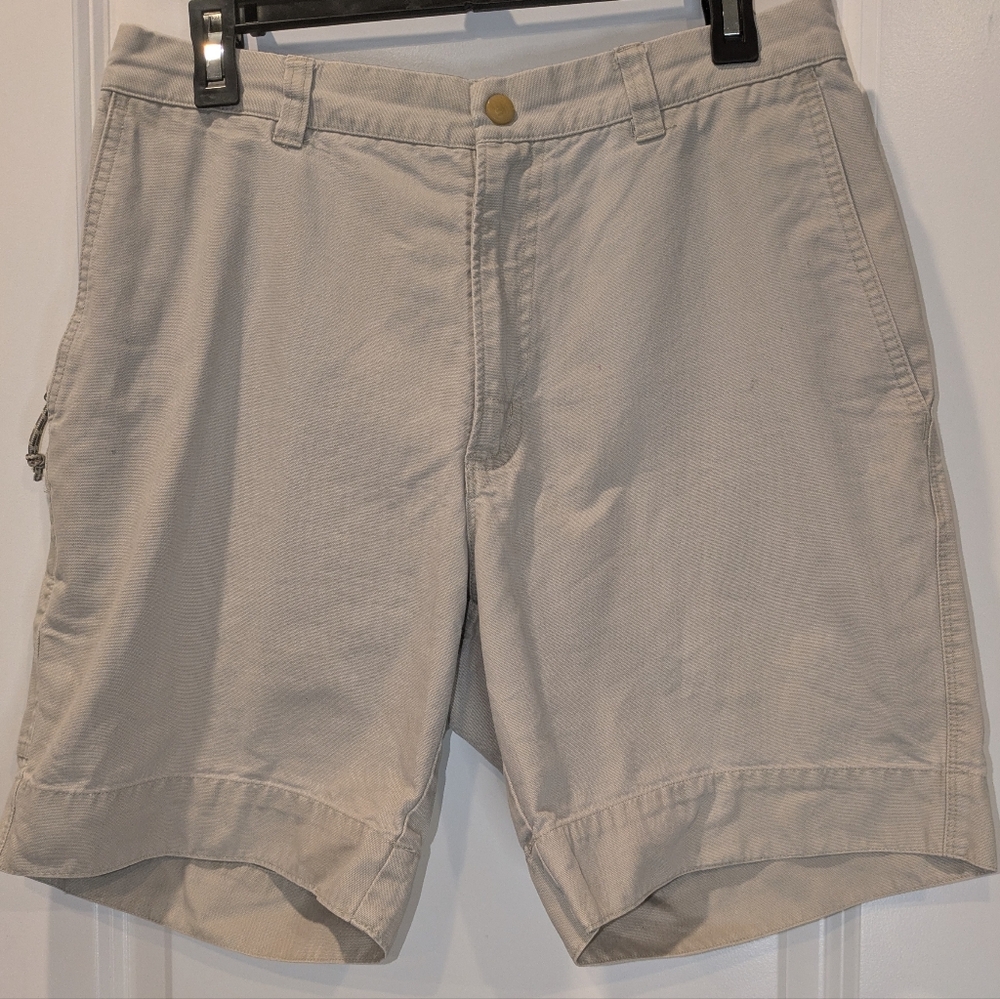 Columbia Men’s Beige Chino Shorts Size 32 Classic Casual Outdoor